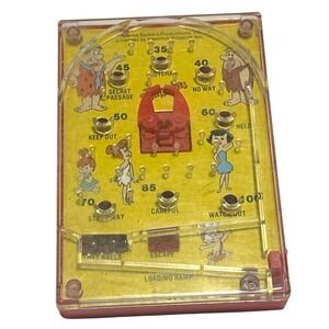 Vintage Hanna Barbera Flintstones Fred Wilma‎ Plastic Pinball Game